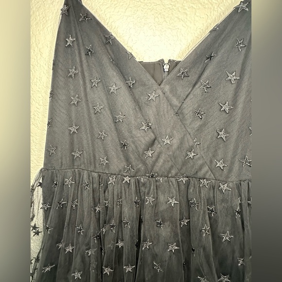 J. Crew Black Star Tulle Dress Size 16 - Picture 12 of 12
